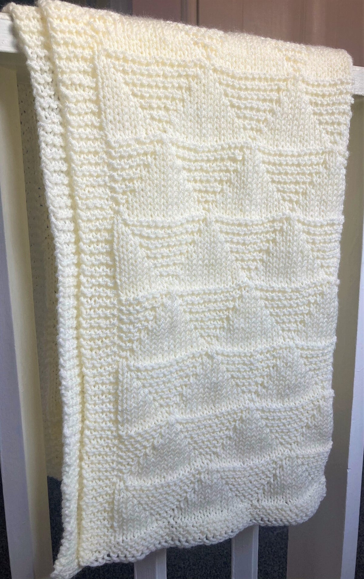Knitting pattern ~ Little Mountains Baby Blanket  ~ ENGLISH ~  PDF Download