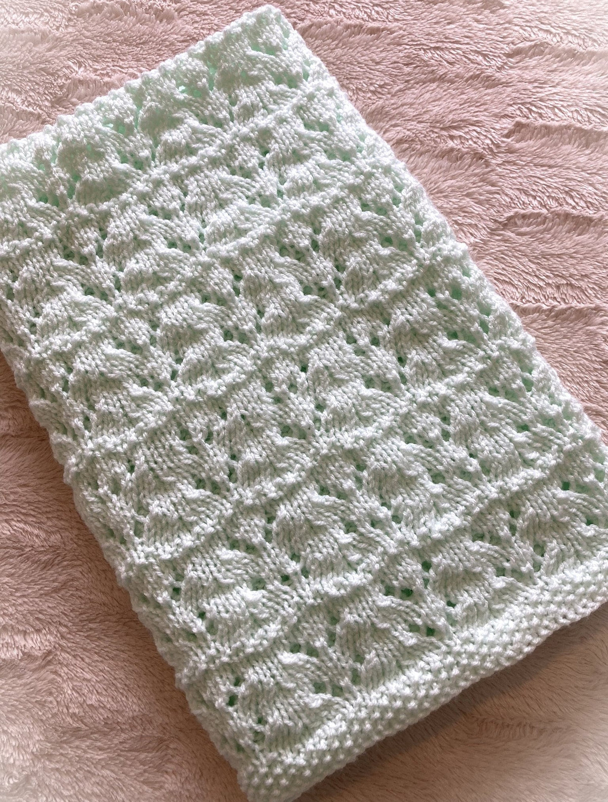 Knitting Pattern ~ Audrey Baby Blanket in DK  ~ ENGLISH ~ PDF Download