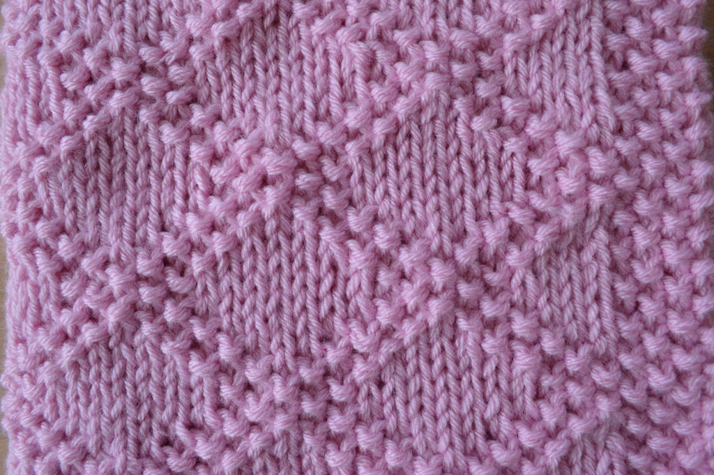 Knitting pattern- Diamonds Baby Blanket in Aran Yarn. ~ ENGLISH ~  PDF Download