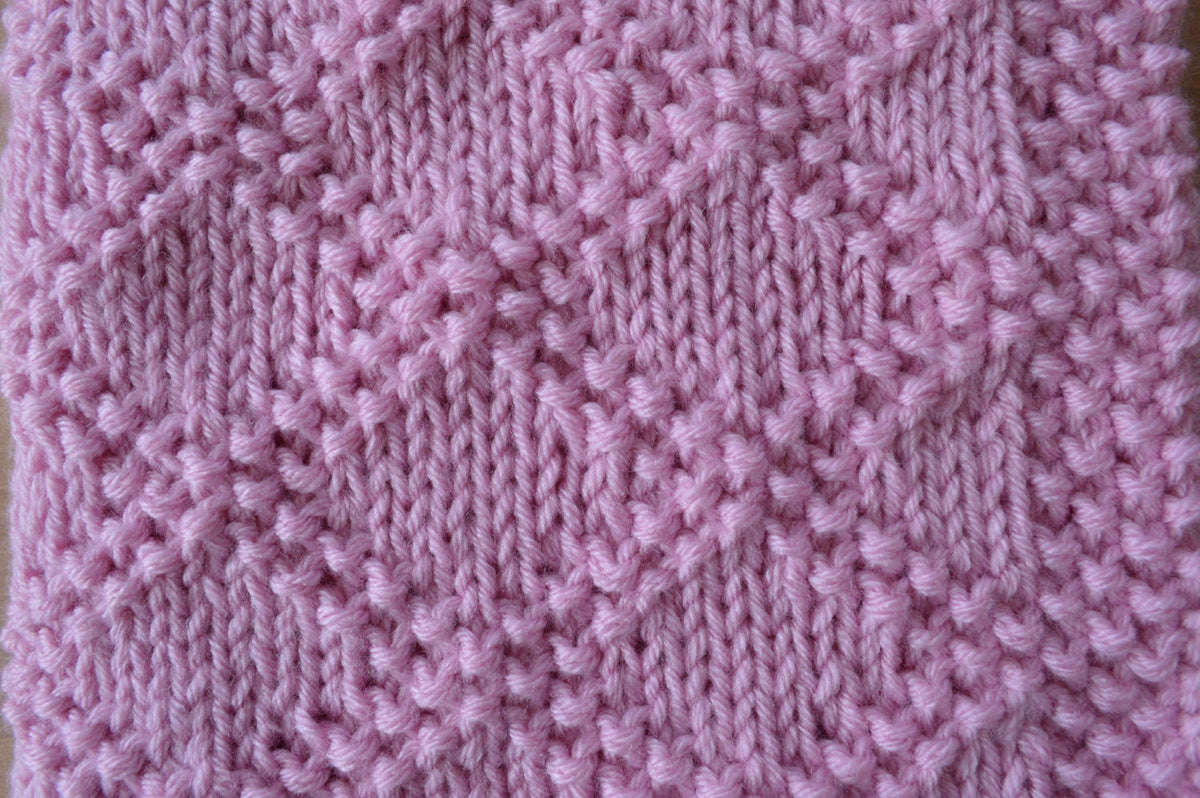 Knitting pattern- Diamonds Baby Blanket in Aran Yarn. ~ ENGLISH ~  PDF Download