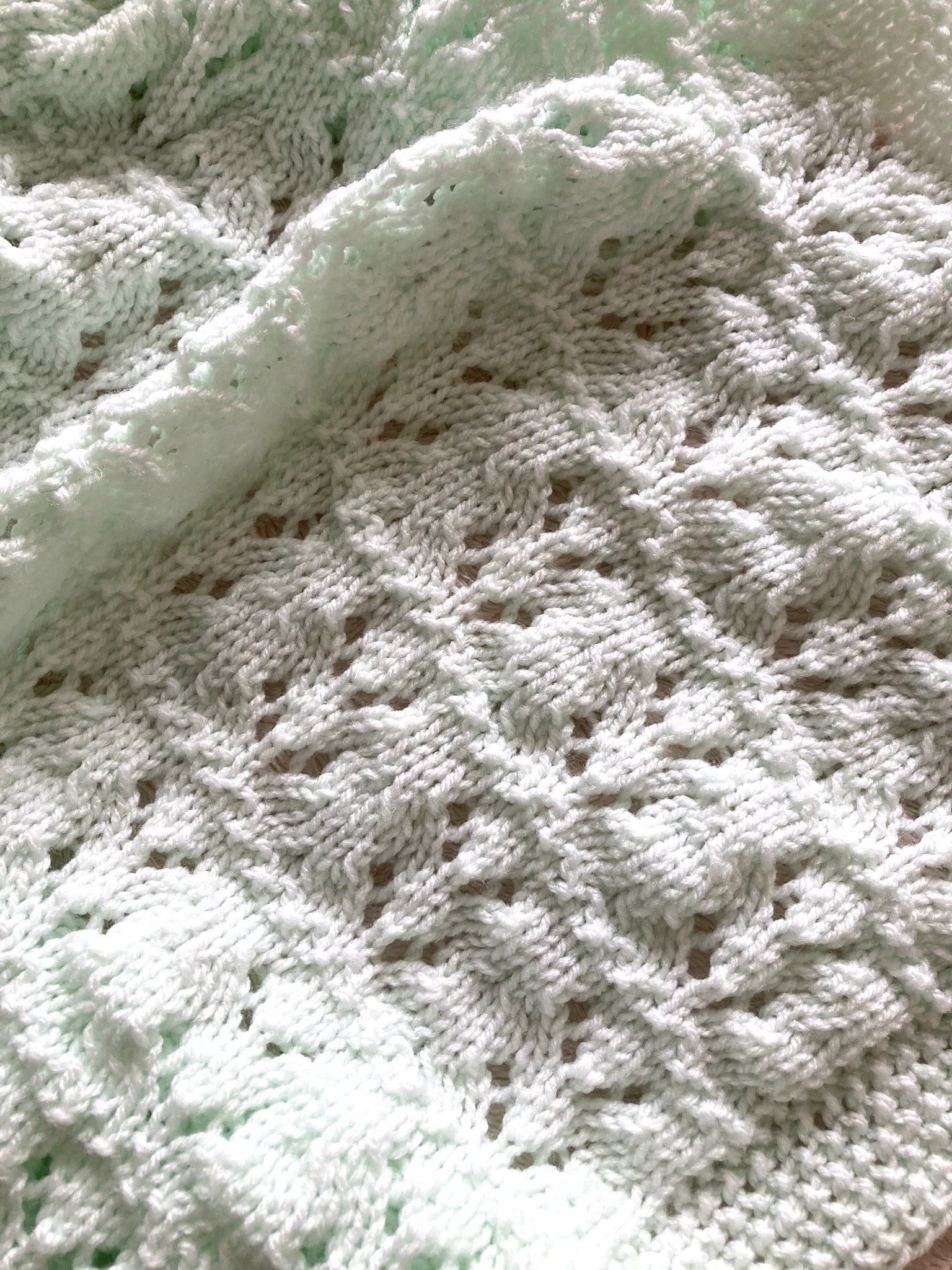 Knitting Pattern ~ Audrey Baby Blanket in DK  ~ ENGLISH ~ PDF Download