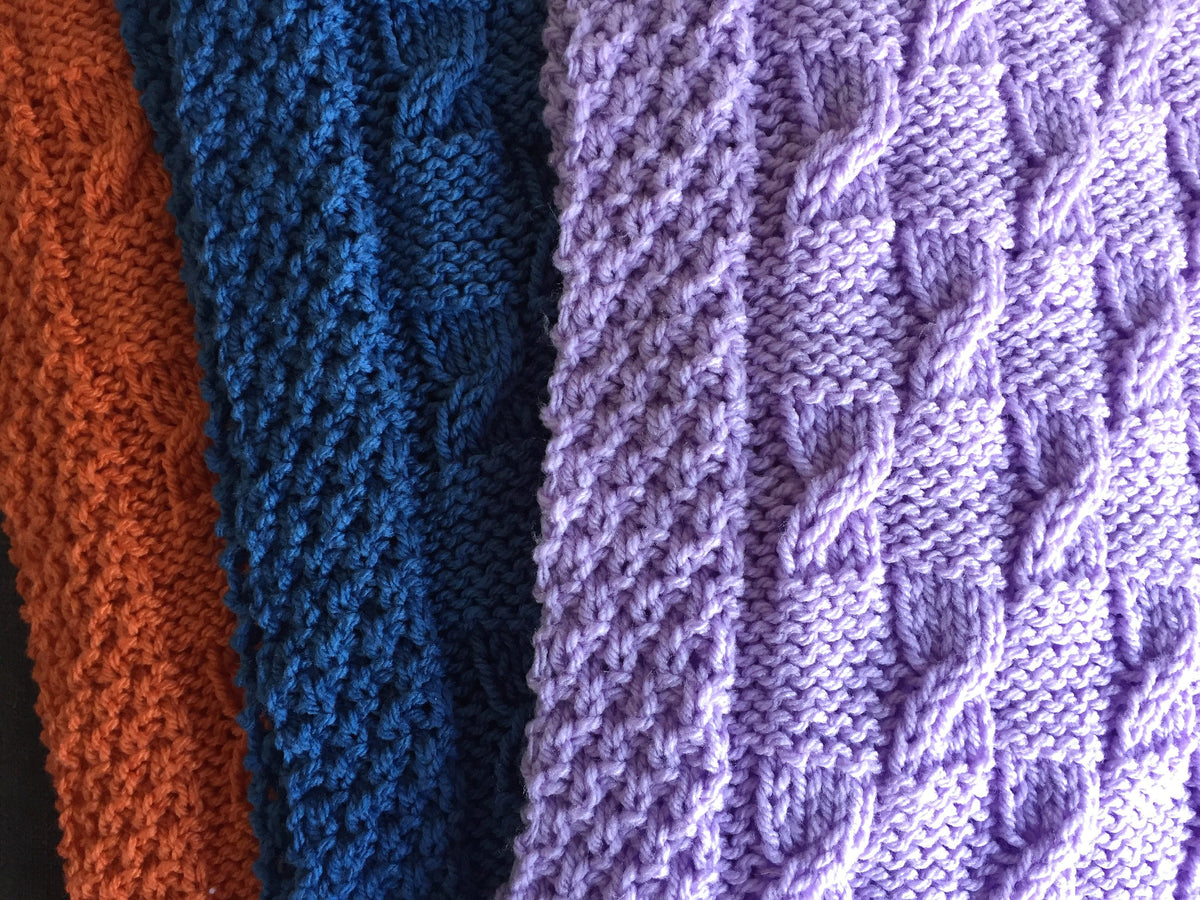 Knitting pattern ~ Broken Cables Baby Blanket  ~ENGLISH ~ PDF Download