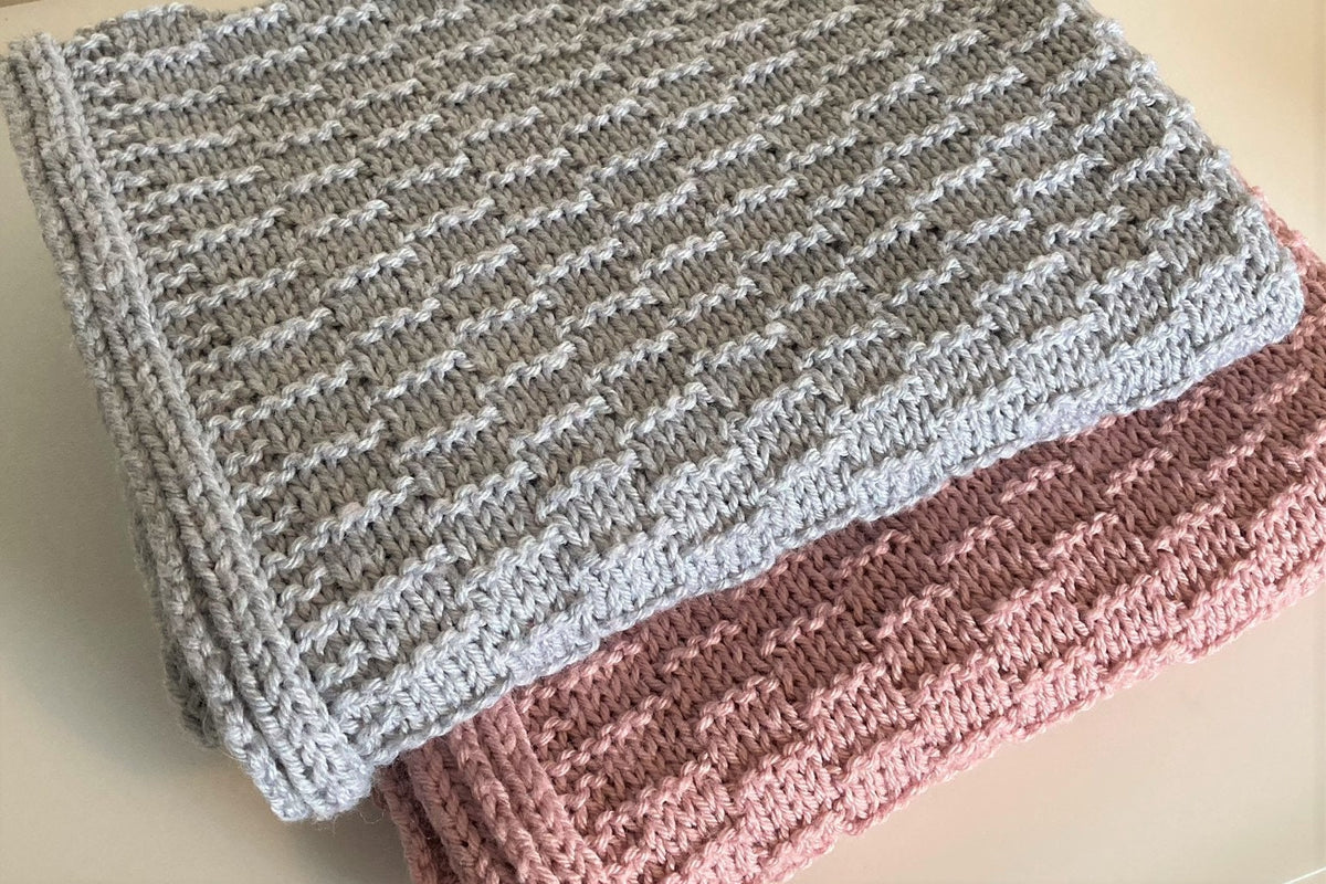 Knitting pattern ~ Freddie Baby Blanket  ~ ENGLISH ~  PDF Download