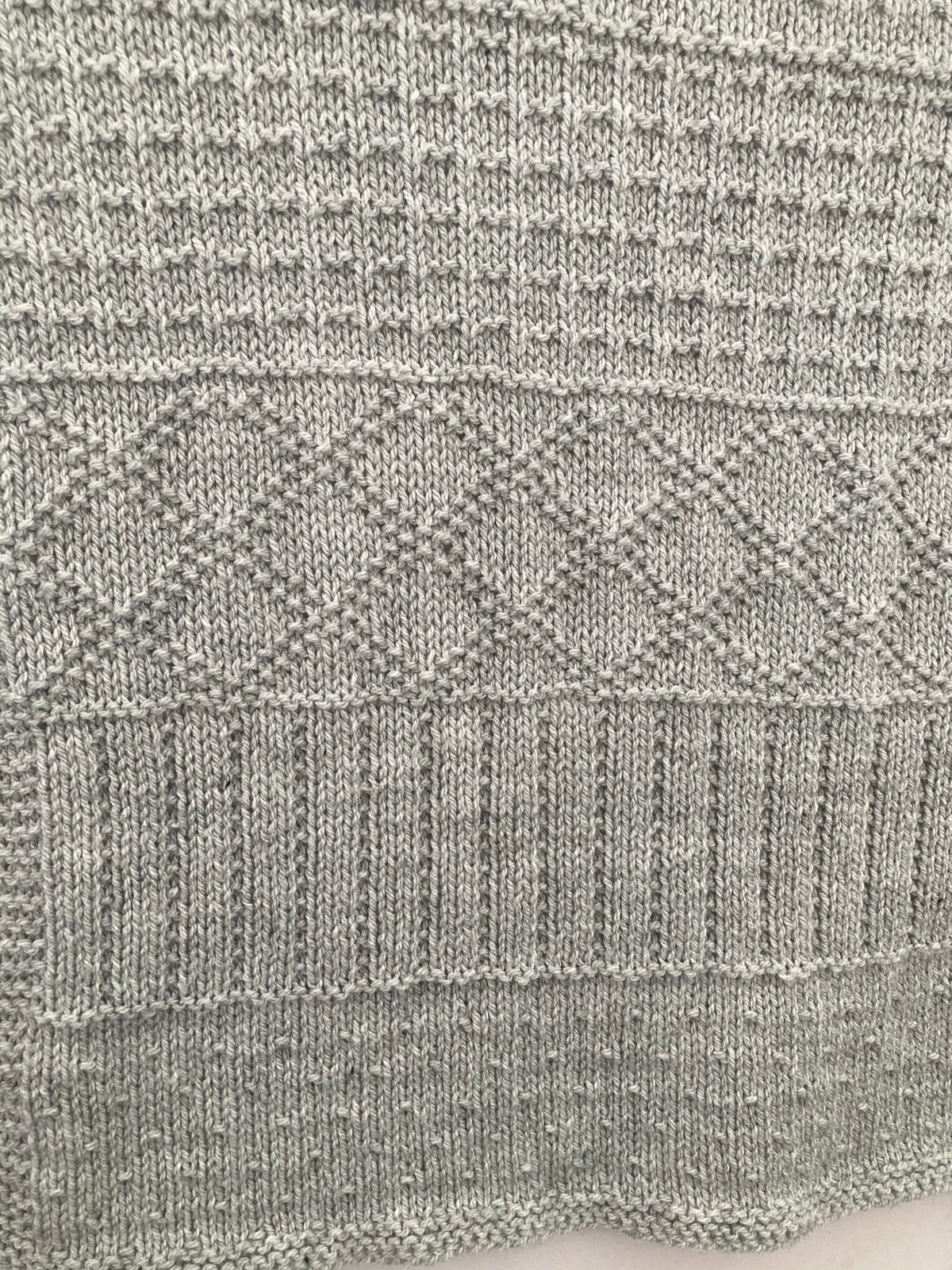 Knitting pattern ~ Easy Sampler Baby Blanket in DK Yarn ~ ENGLISH ~ PDF Download