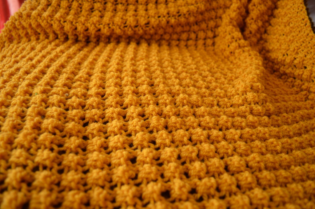Knitting pattern ~ Bobble Baby Blanket ~  ENGLISH ~ PDF Download