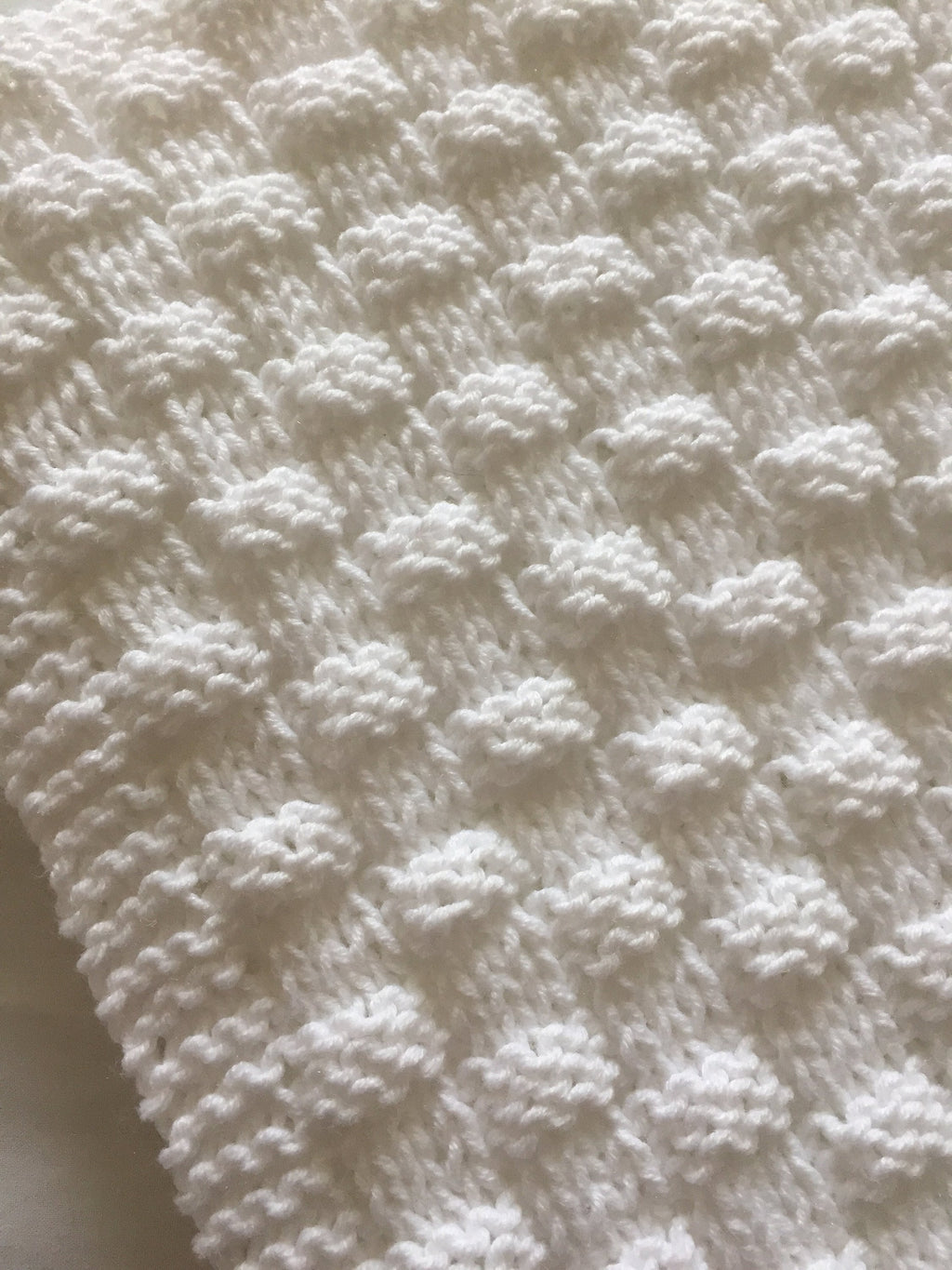Knitting pattern ~ Quick and Easy Basket Weave Baby Blanket  ~ ENGLISH ~ PDF Download