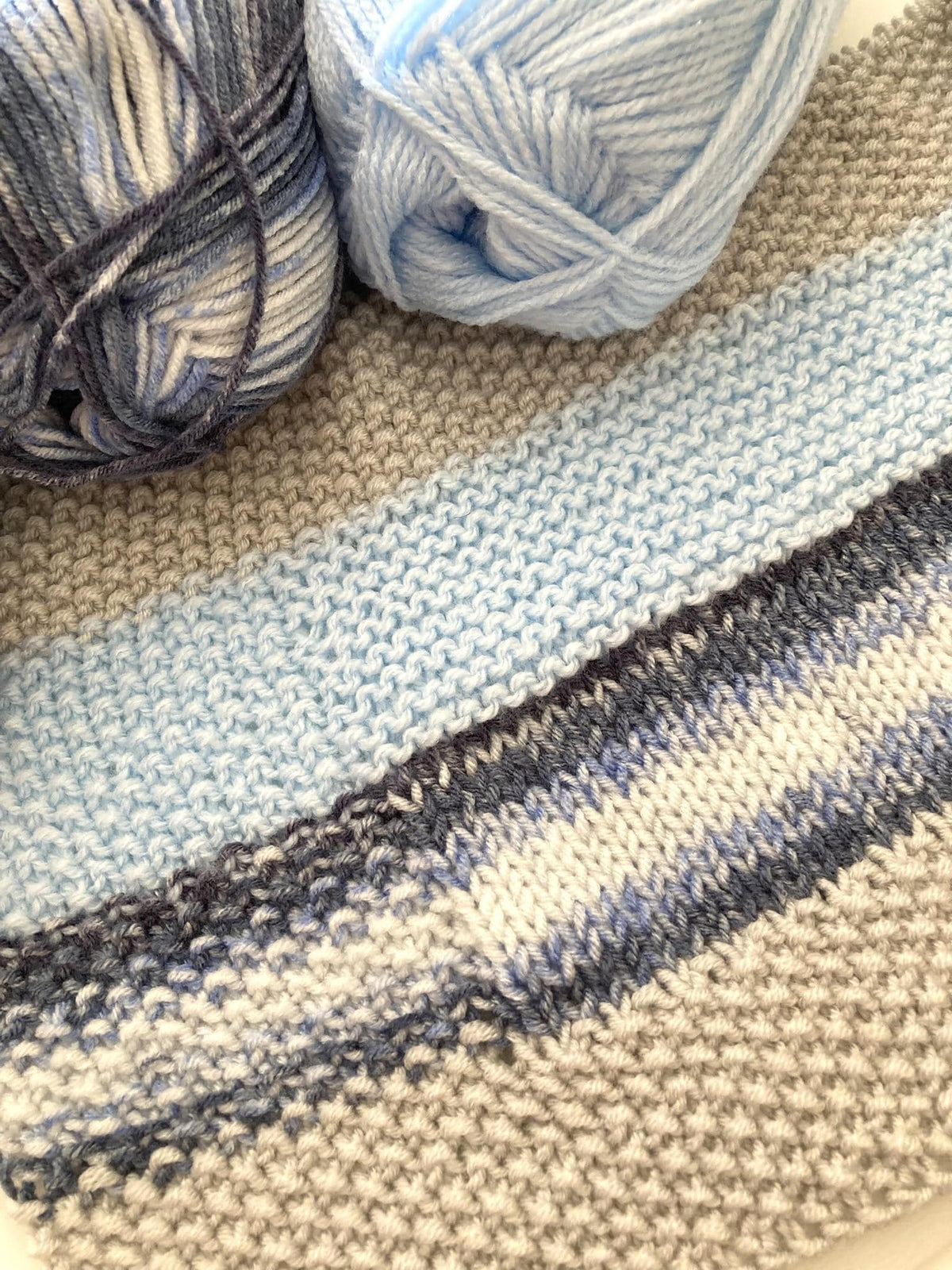 Knitting pattern ~ Simple Textures Baby Blanket  ~ DK Yarn ~ ENGLISH ~ PDF Download