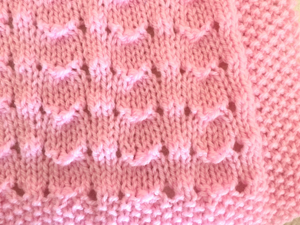 Knitting pattern ~ Sea Shells Baby Blanket ~ ENGLISH ~ PDF Download