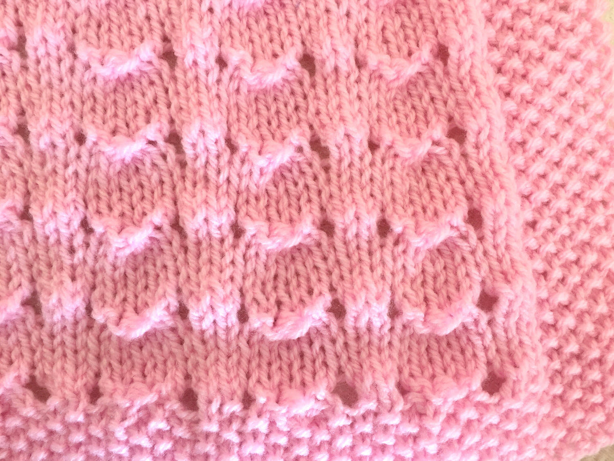 Knitting pattern ~ Sea Shells Baby Blanket ~ ENGLISH ~ PDF Download