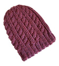 Knitting pattern ~ Simple Cable Beanie Hat ~ ENGLISH ~  PDF Download