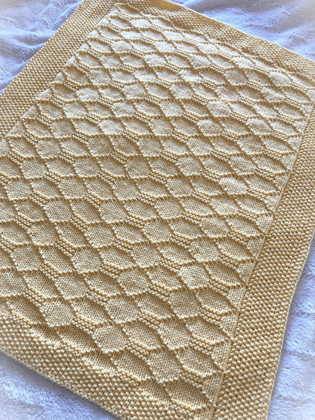 Knitting pattern ~ Shapes Baby Blanket in DK Yarn ~ ENGLISH ~  PDF Download