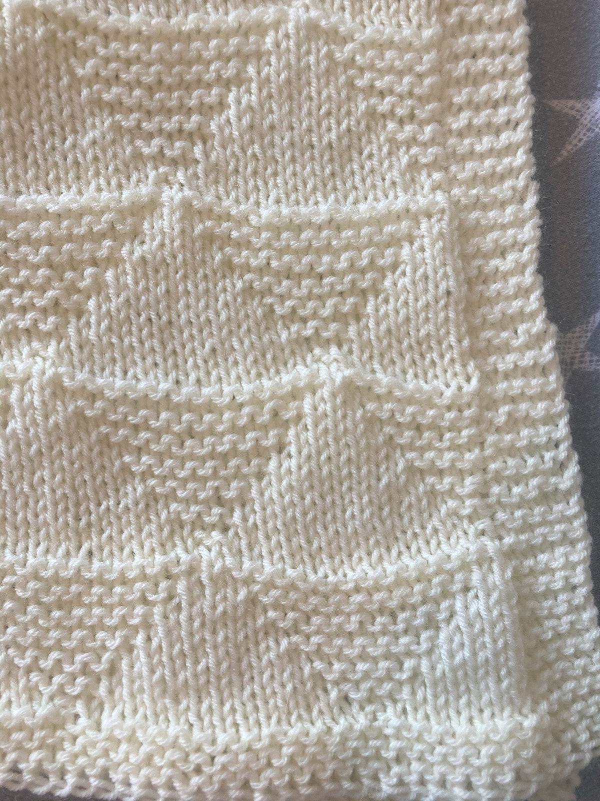 Knitting pattern ~ Little Mountains Baby Blanket  ~ ENGLISH ~  PDF Download