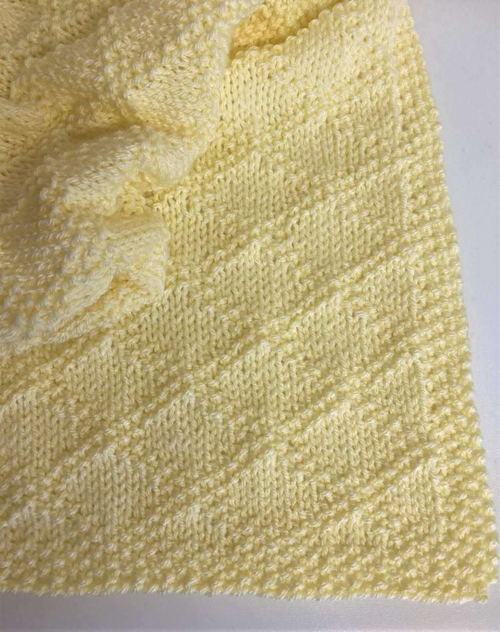 Knitting pattern- Diamonds Baby Blanket in Aran Yarn. ~ ENGLISH ~  PDF Download