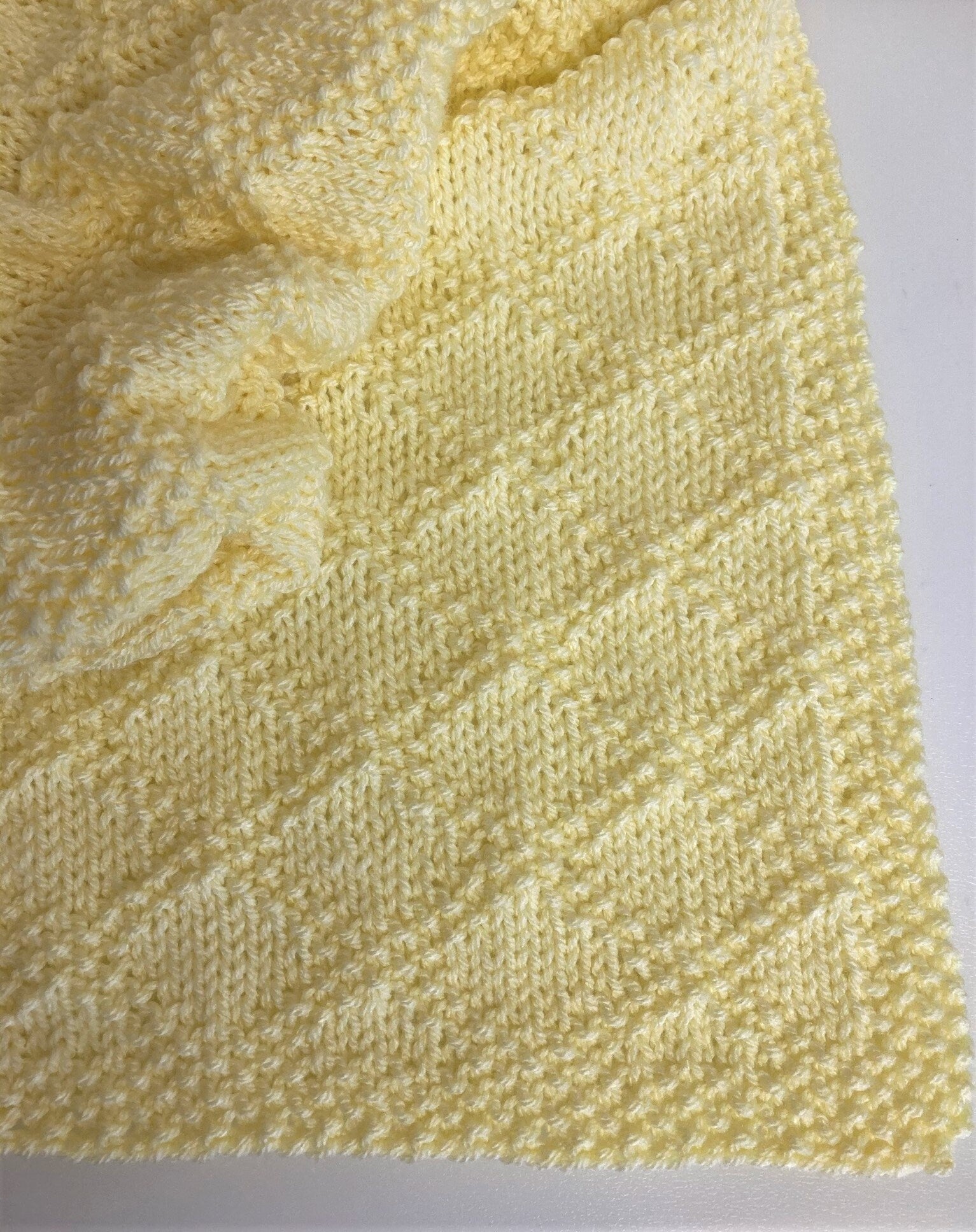 Knitting pattern- Diamonds Baby Blanket in Aran Yarn. ~ ENGLISH ~  PDF Download