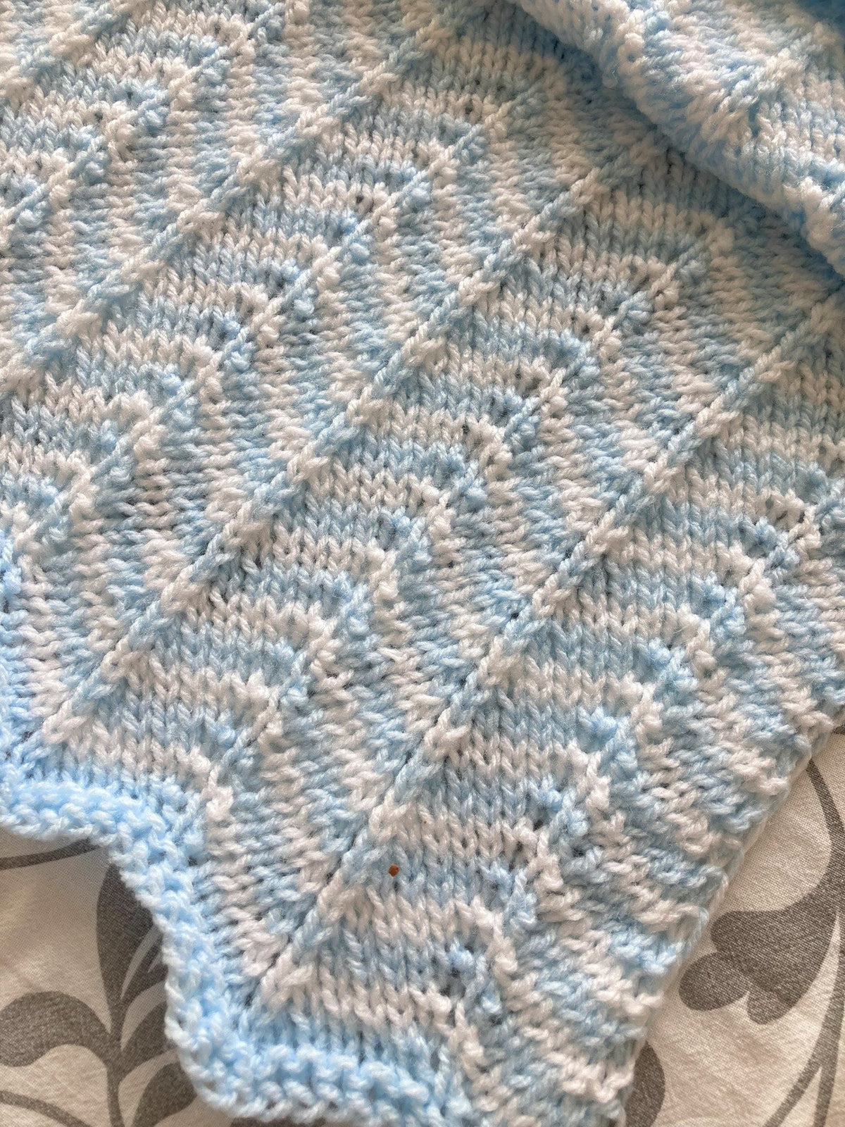 Knitting Pattern ~ Arlo Baby Blanket in DK ~ Chevron Design ~  ENGLISH ~ PDF Download