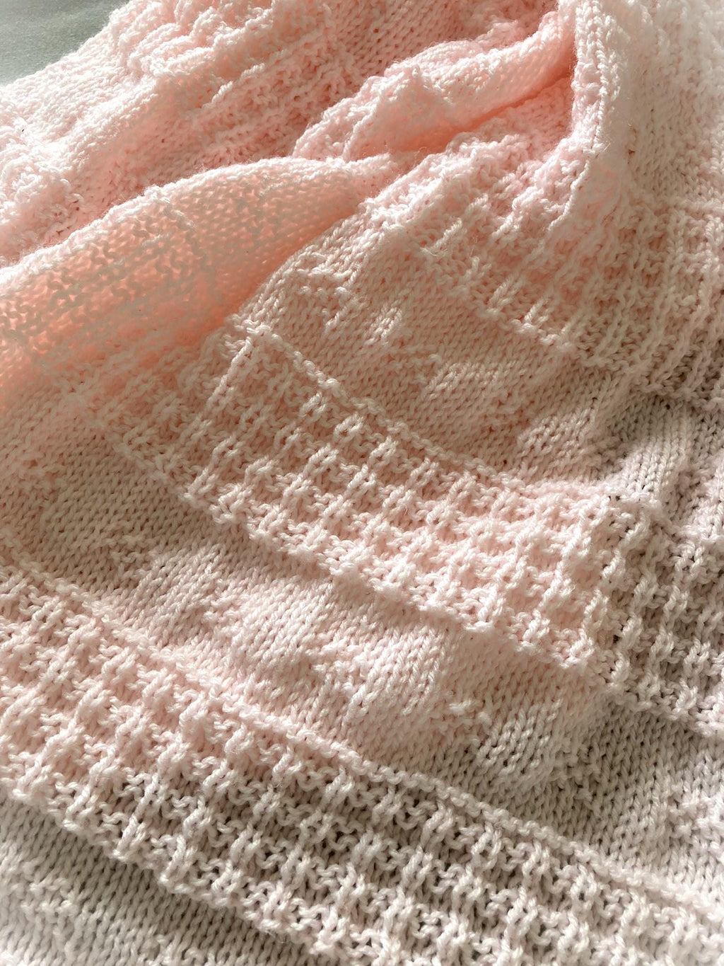 Knitting Pattern ~ Rosabel Baby Blanket in DK  ~ ENGLISH ~ PDF Download