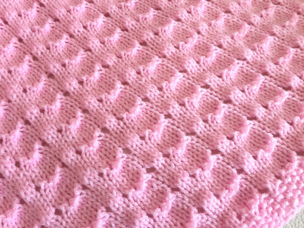 Knitting pattern ~ Sea Shells Baby Blanket ~ ENGLISH ~ PDF Download