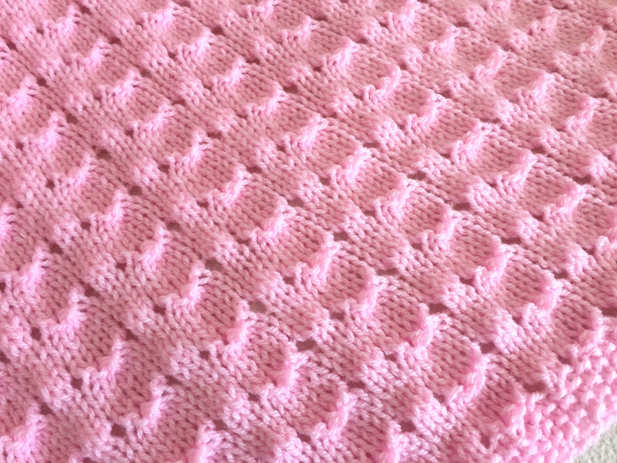 Knitting pattern ~ Sea Shells Baby Blanket ~ ENGLISH ~ PDF Download